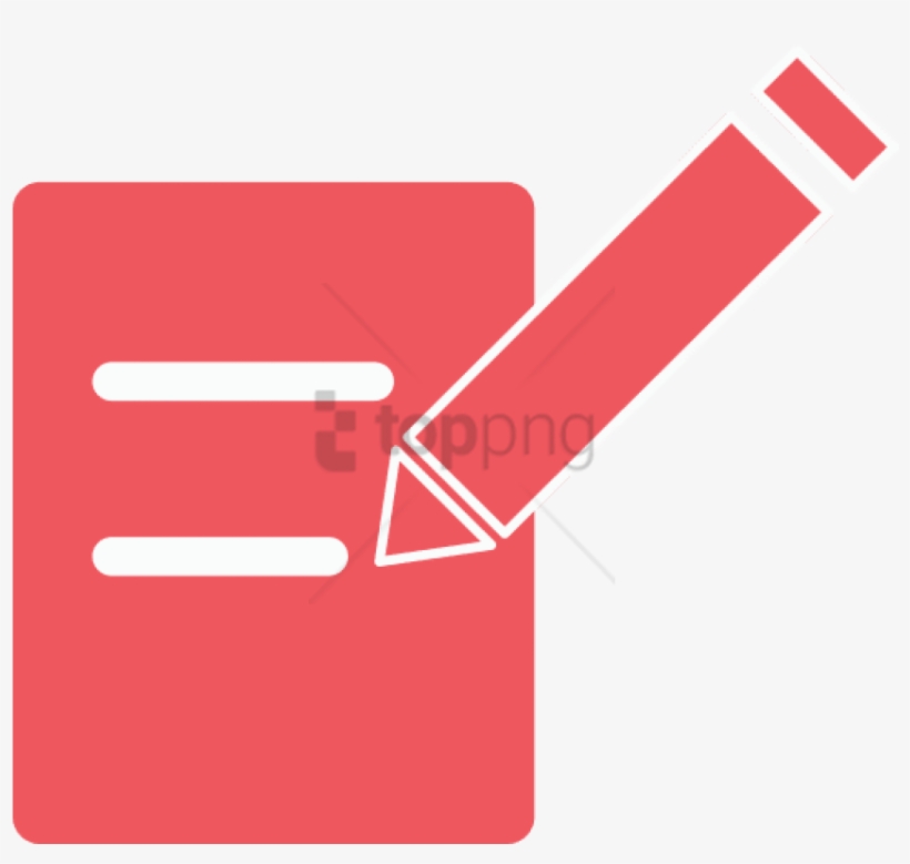 Cover Letter Icon - Writing Icon Red Png, transparent png download