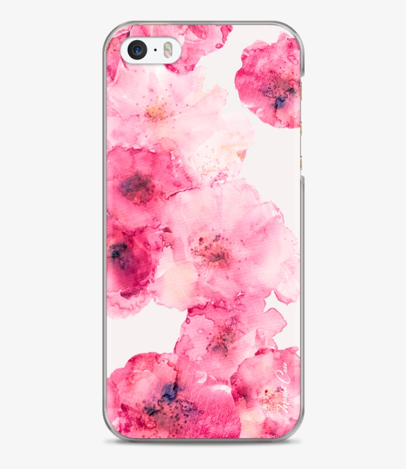 Coque Iphone 5c Watercolor Pink Bouquet Flowers - Iphone 7, transparent png download