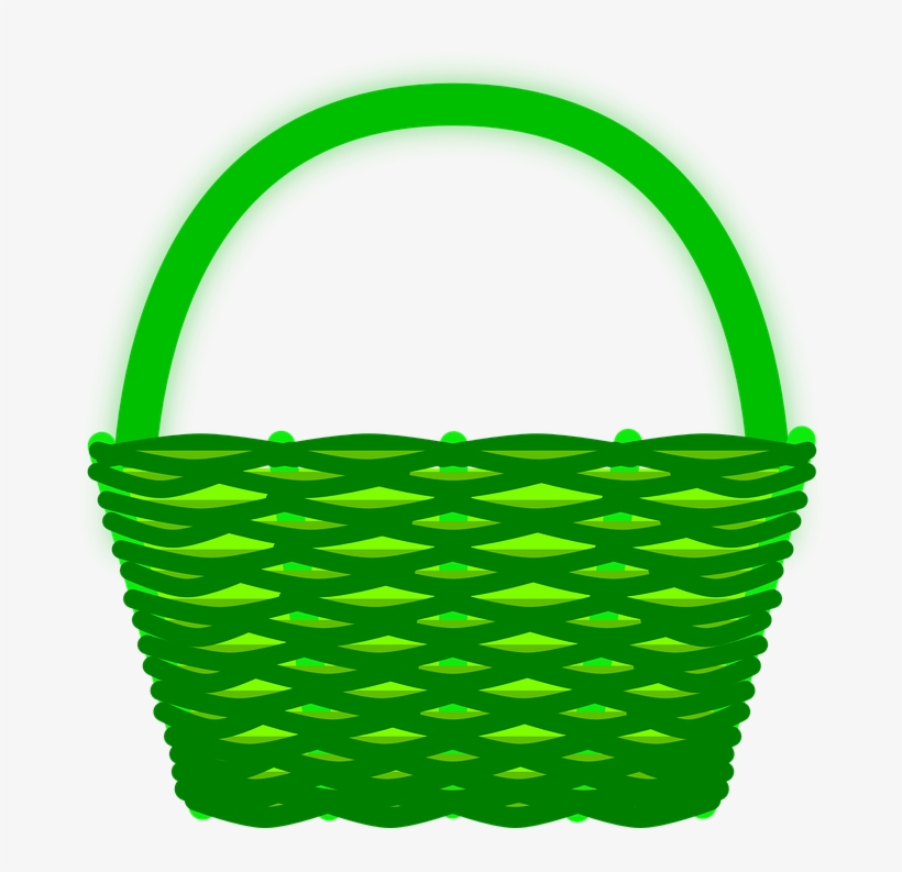 Empty Easter Basket Png Clipart - Basket, transparent png download