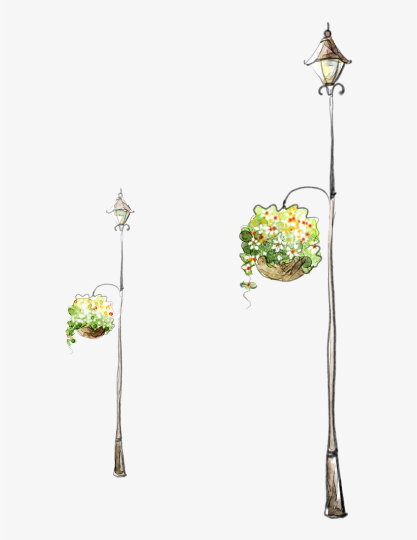 Hand-painted Street Lamp Basket - Kata Kata Jangan Tinggalkan Yang Baik Demi Yang Terbaik, transparent png download