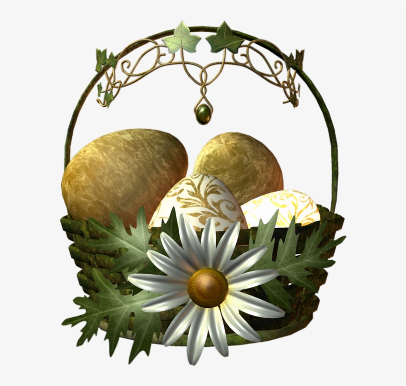 Panier D'eufs De Pâques Png, Tube - Floral Design, transparent png download