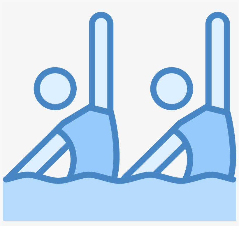 Synchronised Swimming Icon - Swimming, transparent png download