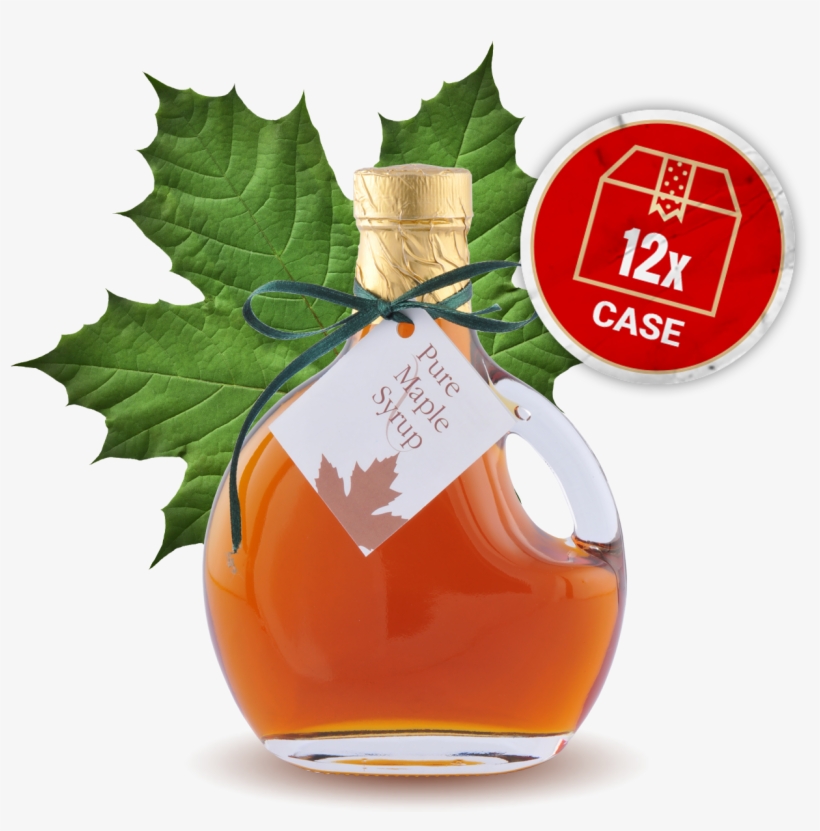 Maple Syrup Basque, 12 X Bottles Case, 250ml - Green Maple Leaf, transparent png download
