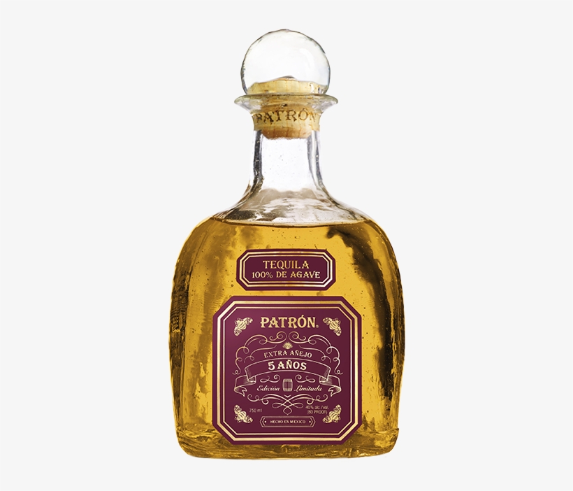 Patron 5 Anos Extra Anejo Tequila - Patron Extra Anejo 5 Anos, transparent png download