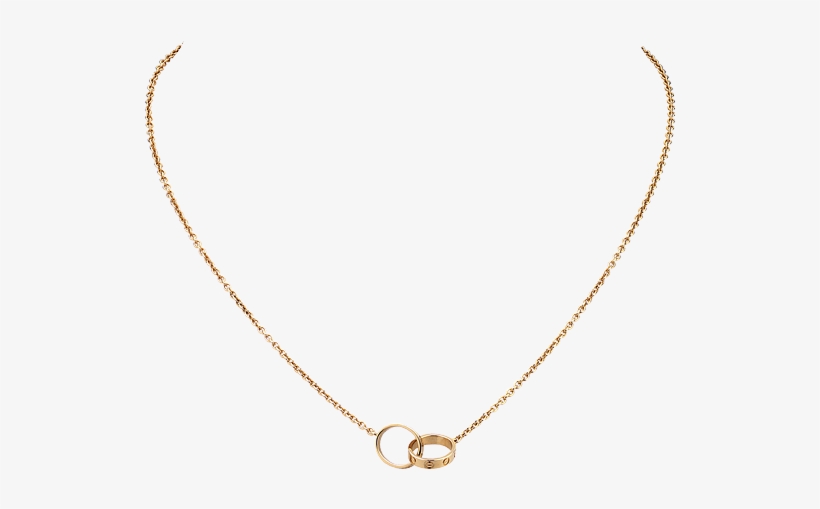 Cartier Love Necklace In Pink Gold - Rose Gold Cartier Necklace, transparent png download