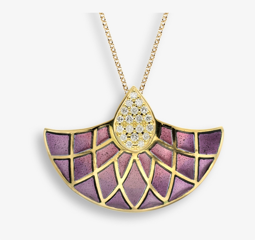 Nicole Barr Designs 18 Karat Gold Necklace Art Deco - Freshwater Pearl Red Poppy Necklace - 18k Gold 18 Inch, transparent png download