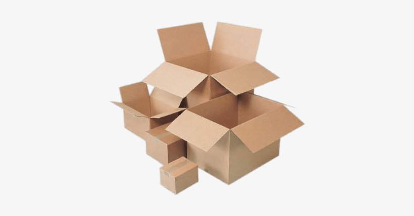 Cardboard Boxes Different Sizes - Cardboard Png, transparent png download