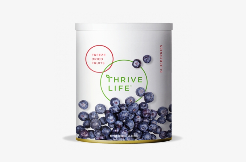 Blueberries - Freeze Dried - Thrive Life Foods Can, transparent png download
