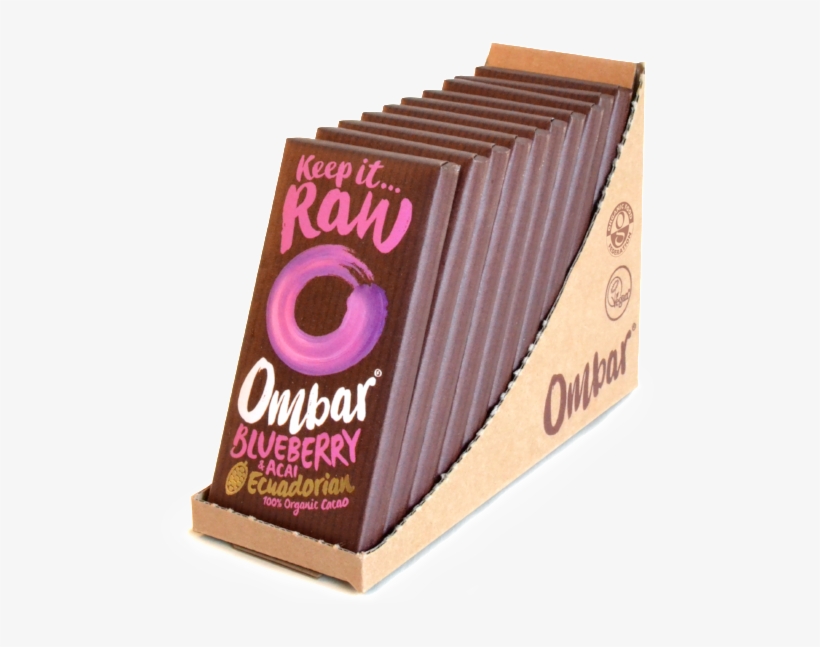 Ombar Blueberry & Acai - Ombar Coco Almond Bar 70g, transparent png download