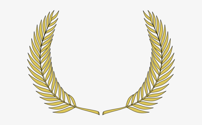 Gold Leaf Clipart Front View - Ramas De Olivo Png, transparent png download