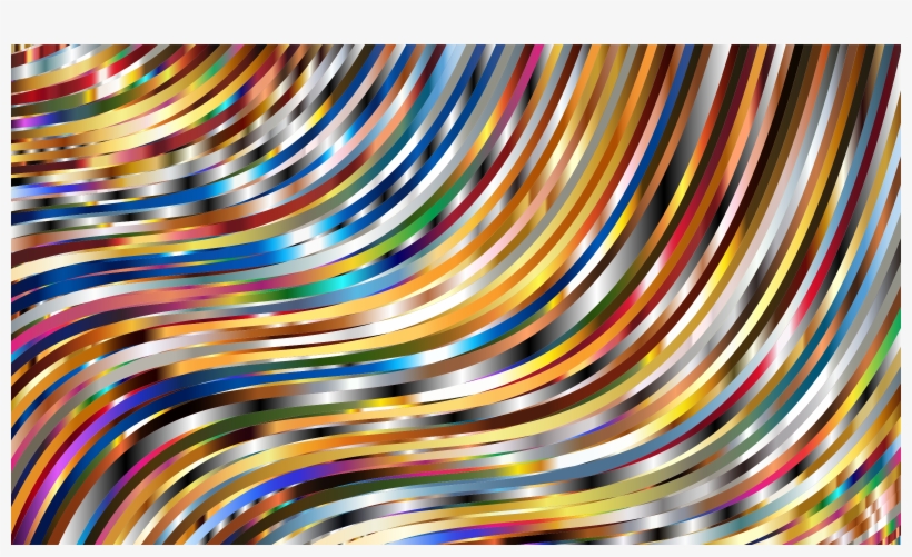 Wavy Psychedelic Background - Wallpaper, transparent png download