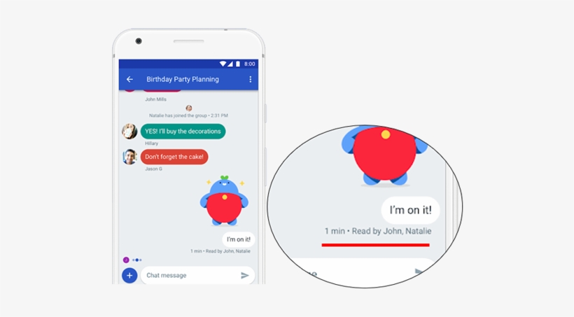 Read Your Text Message On Android - Google's New Chat Messaging Service, transparent png download