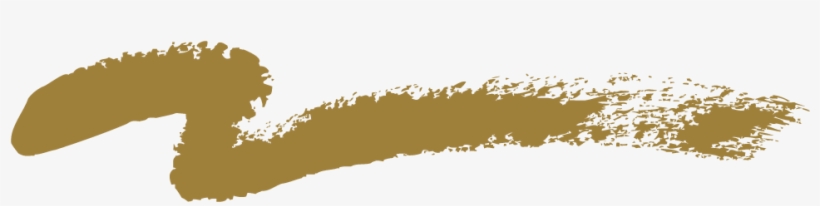 Gold Brush Stroke - Gold, transparent png download