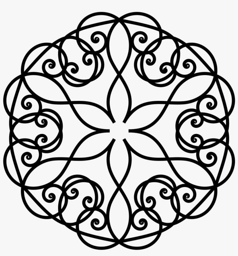 Hexagon Flourish - Clip Art, transparent png download