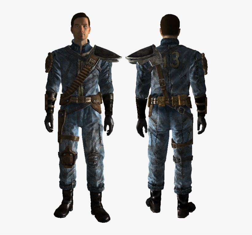 Fallout New Vegas-armored Vault 13 Jumpsuit - Fallout Nv Armored Vault Suit, transparent png download