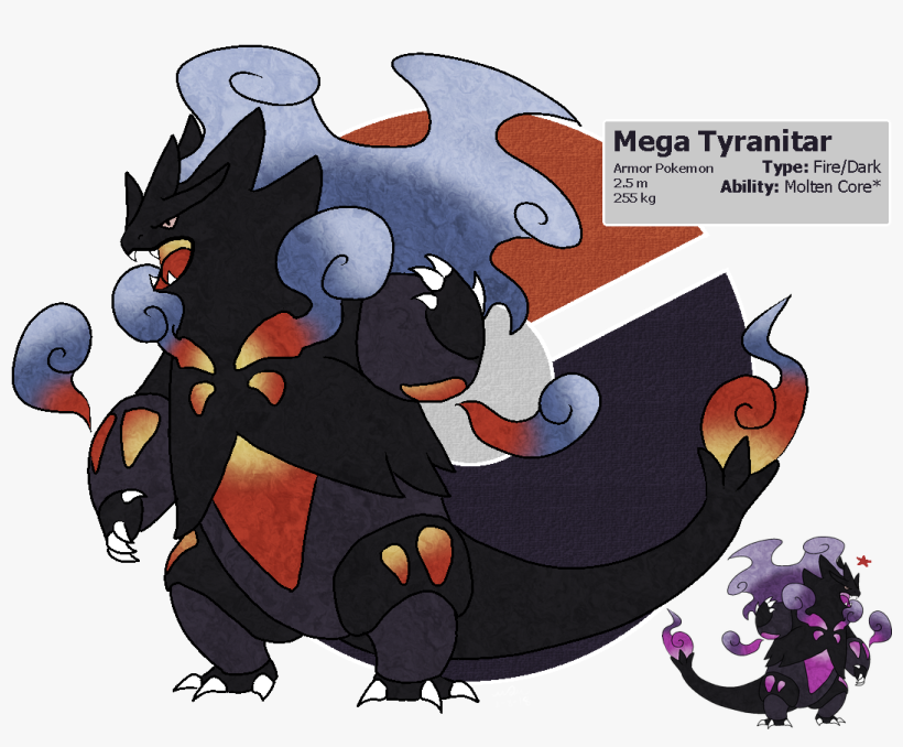 Mega Tyranitar X - Tyranitar, transparent png download