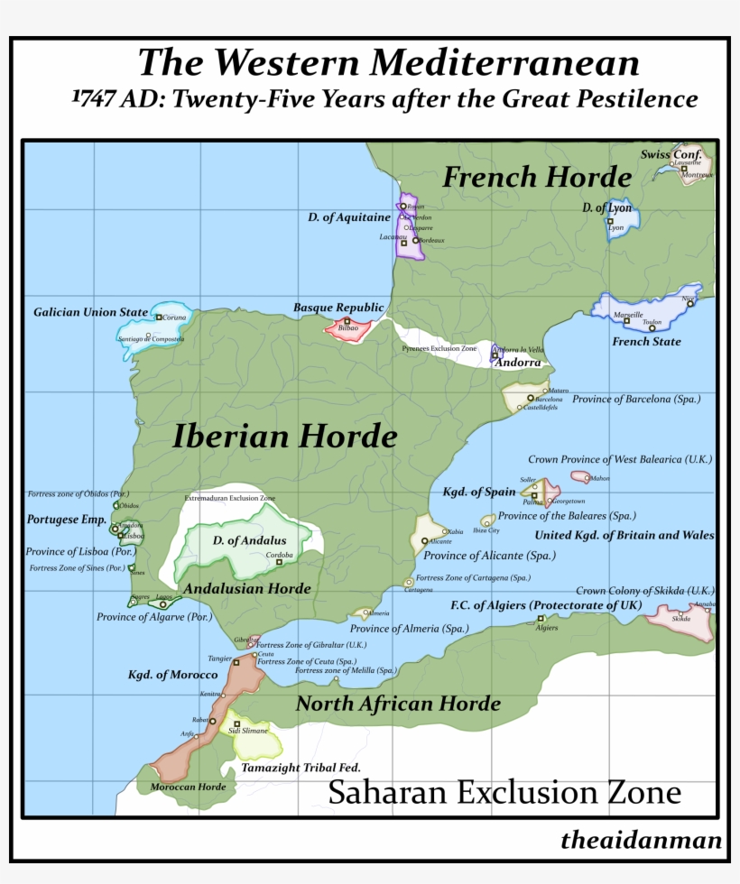 My First Map - Map Aquitaine Alternate History, transparent png download