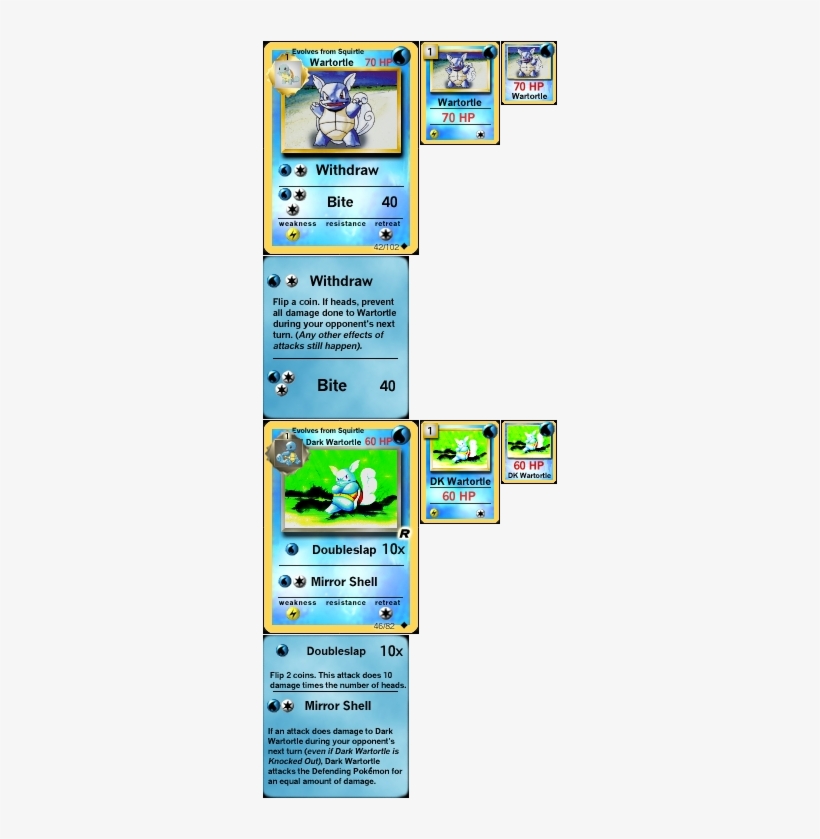 #008 Wartortle - Pokemon Card, transparent png download