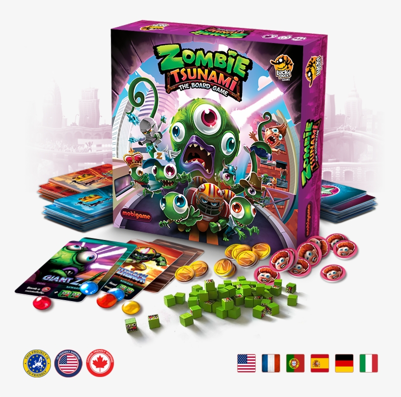 Players Will Have To Collaborate, Bluff And Sometimes - Zombie Tsunami Board Game, transparent png download
