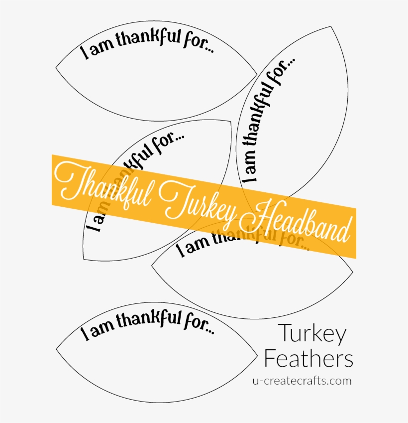 Turkey Headband U Createcrafts - Turkey Thankful, transparent png download