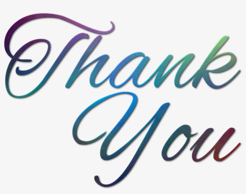 The Religious Are More Thankful Than Non-believers - Thank You Text, transparent png download