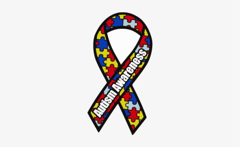 Autism Awareness Ribbon Logo Vector - Autism Ribbon, transparent png download