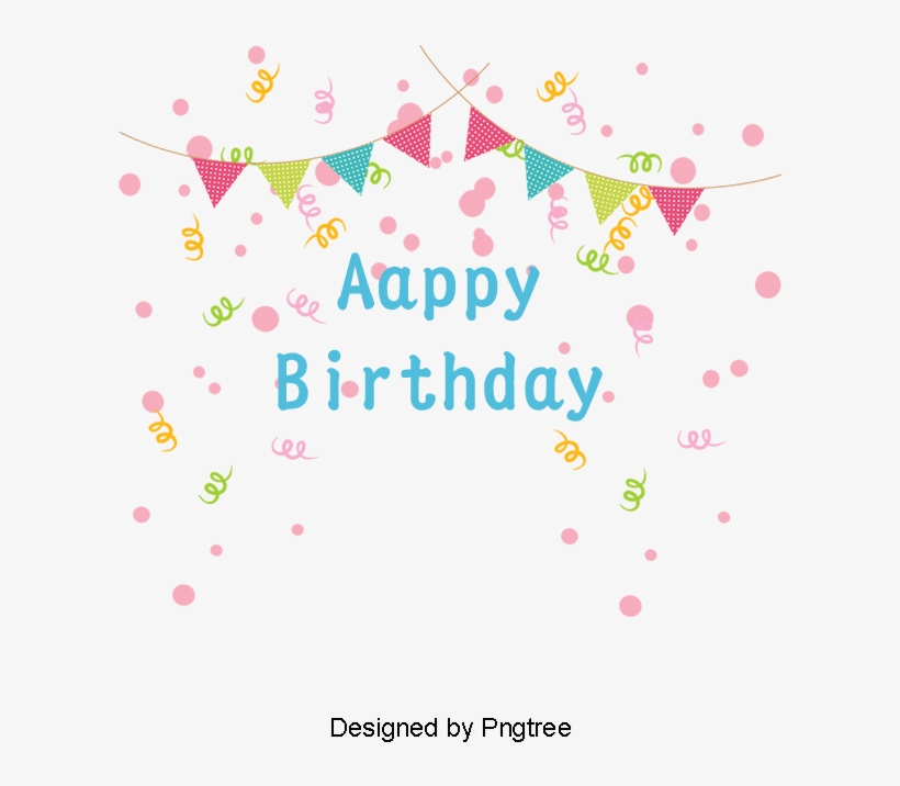 Happy Birthday Vector, Birthday Clipart, Hand, Colour - Vector Graphics, transparent png download