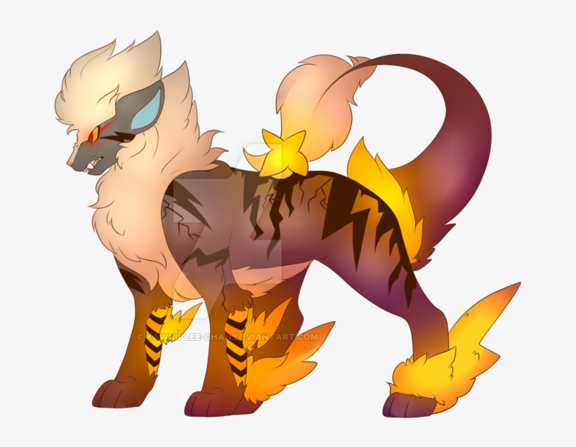 Luxray Fusion By Lee - Arcanine Luxray Fusion, transparent png download