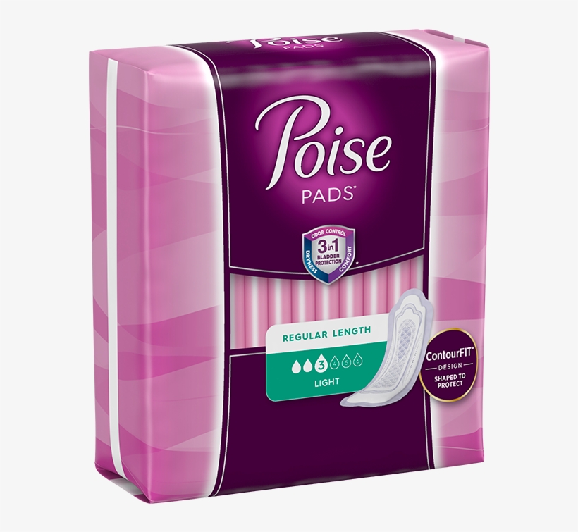 Poise Light Ultra Thin Original Package Left - Poise Pads Light, transparent png download