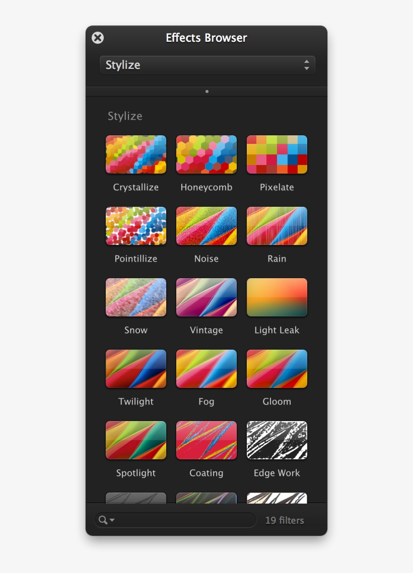 Fill The Background Layer With Black, And Then Add - Effects Browser On Pixelmator, transparent png download