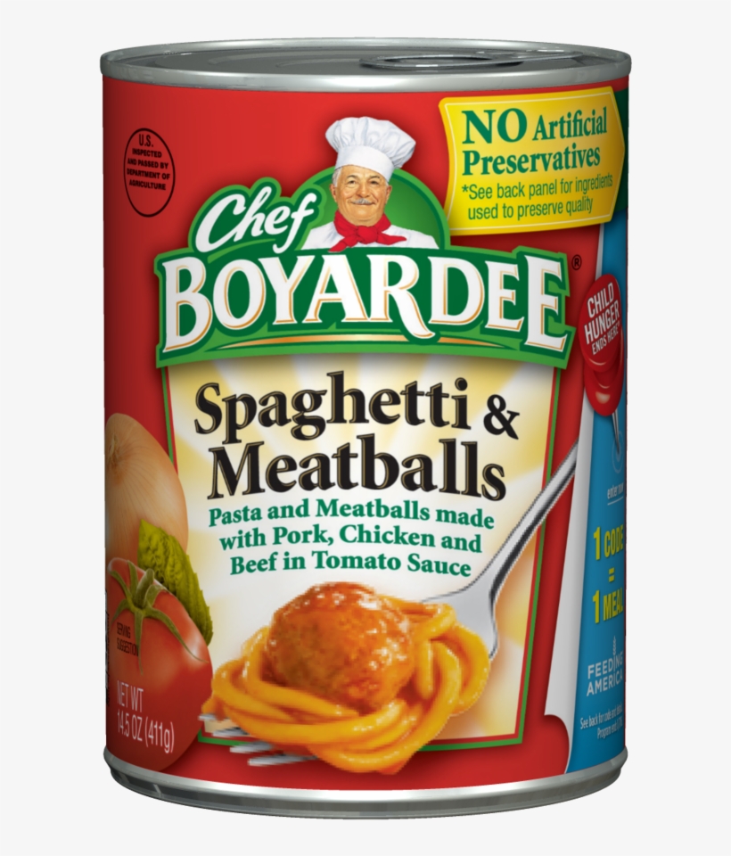 Chef Boyardee Spaghetti And Meatballs, transparent png download