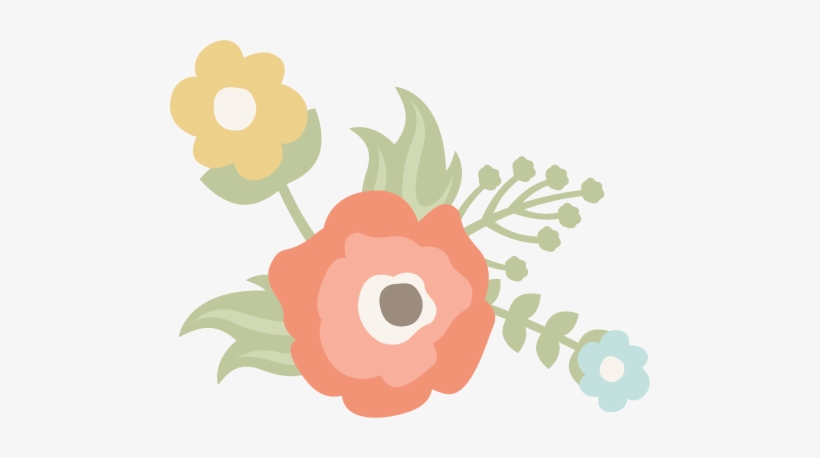 Flowers Cut File For Scrapbooking Flower Free Flower - Pastel Color Flowers Png, transparent png download