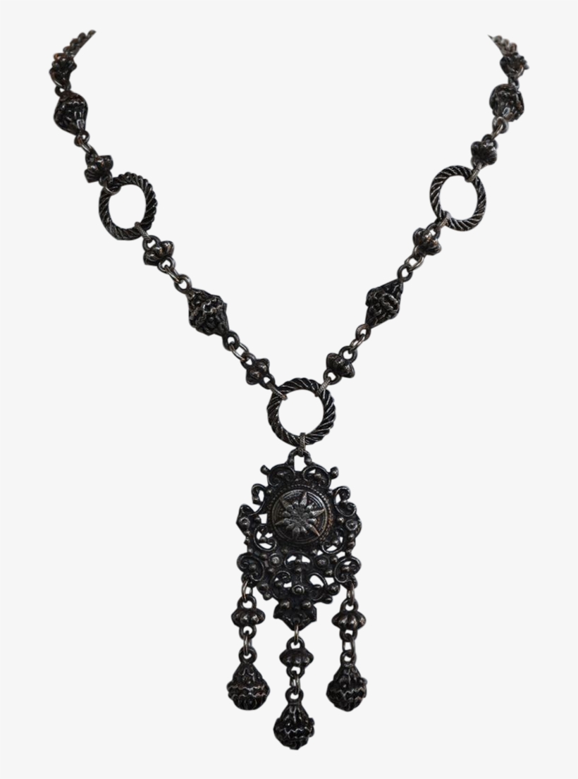 Gothic Necklace Png Clip Art Library Stock - Gothic Necklace Png, transparent png download