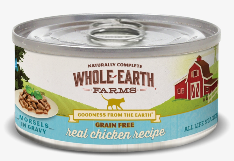 Whole Earth Farms Grain Free Chicken Morsels In Gravy - Whole Earth Farms Grain Free Real Chicken, transparent png download