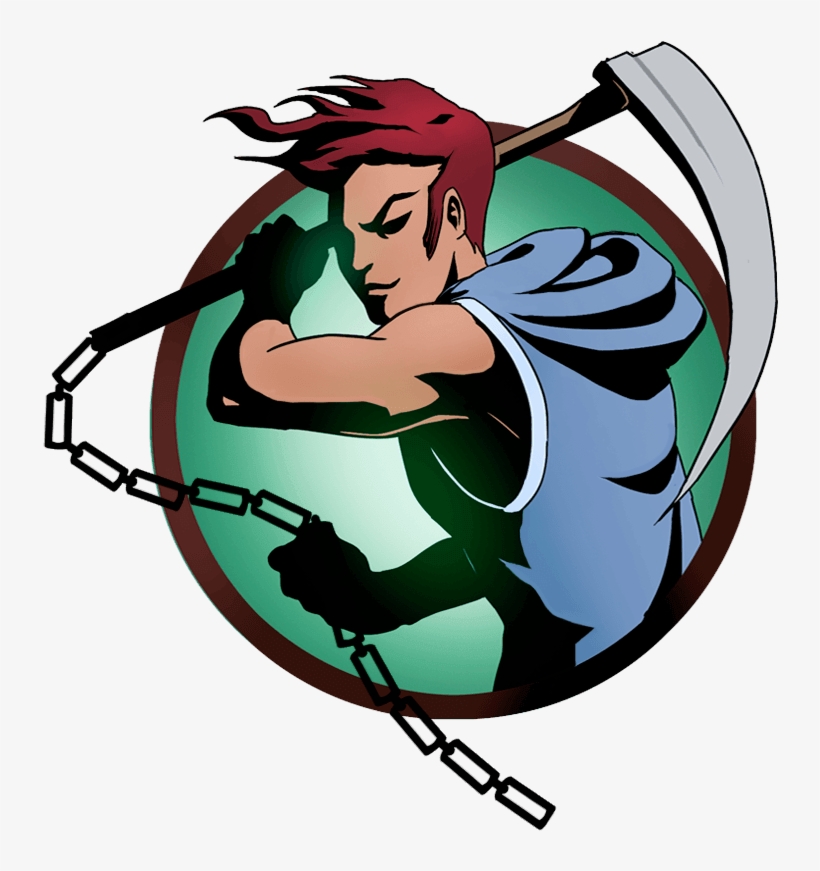 Man Scythe - Weapon Kusarigama Shadow Fight 2, transparent png download