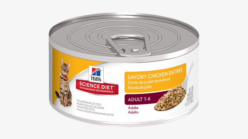 Sd Adult Savory Chicken Entree Cat Food Canned - Science Diet Cat Cans, transparent png download