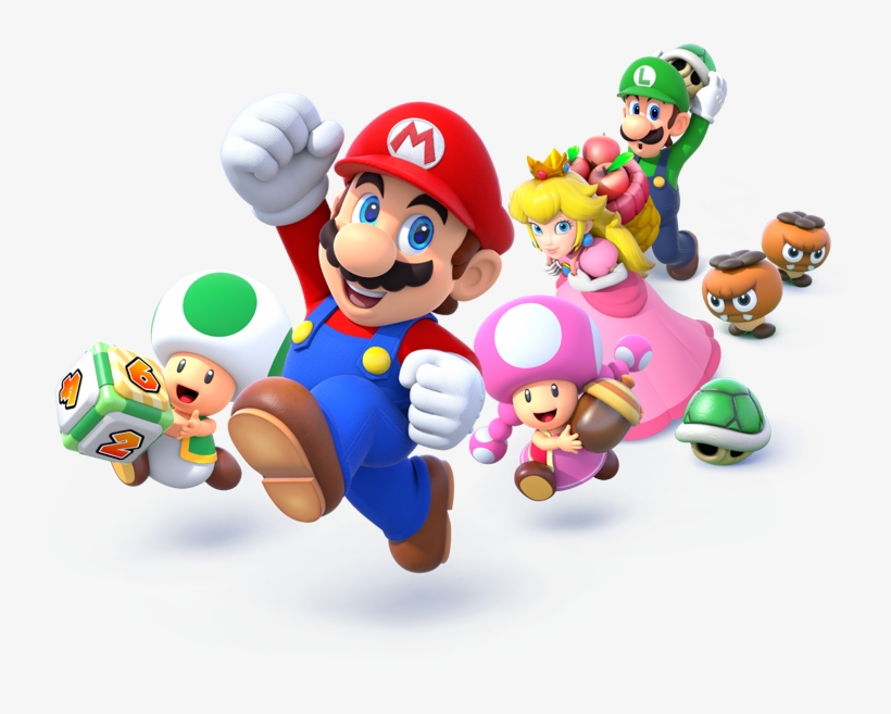 Waluigi Character Art Mario Character Art - Mario Party Star Rush Nintendo 3ds, transparent png download