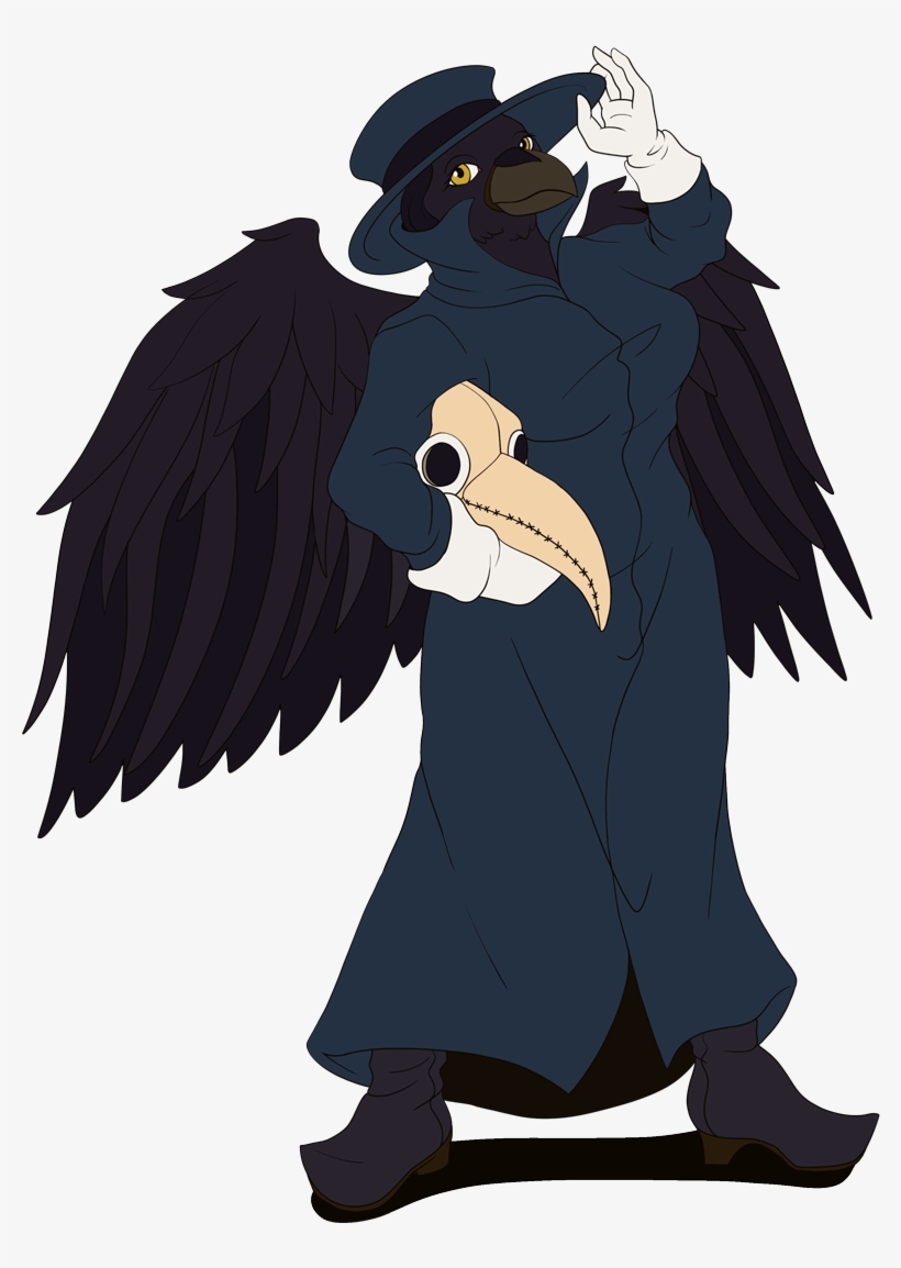 Plague Doctor Crow Commission - Plague Doctor And Crow, transparent png download