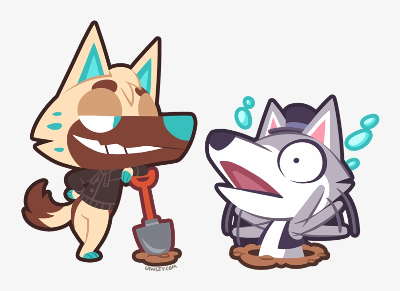Thoughtwolf Whitt In Shovel Shenanigans I'm Open For - Animal Crossing, transparent png download