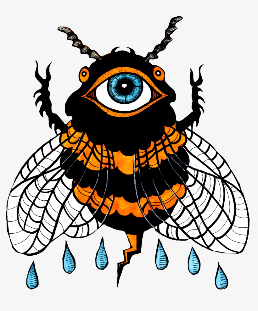 Cosmic Bee - Cosmic Bee: The All-seeing Pollinator Unisex T-shirts, transparent png download