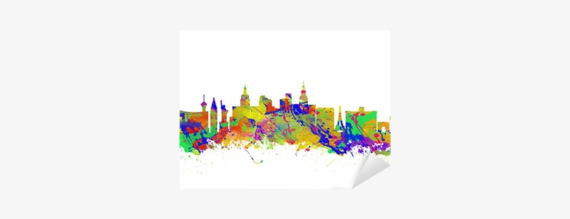 Watercolor Art Print Of The Skyline Of Las Vegas Nevada - Art Print: Chris2766's Watercolor Art Print, transparent png download