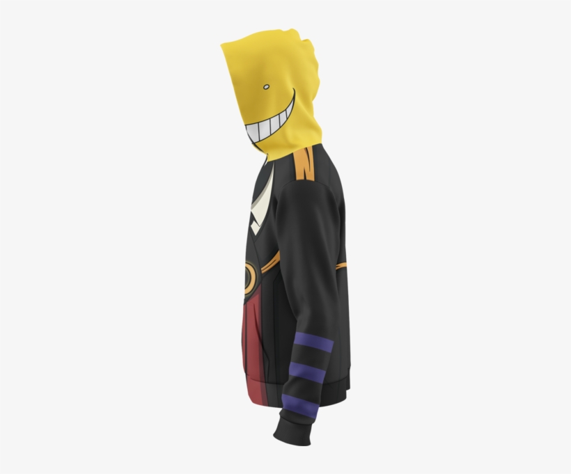Koro Sensei Zip Hoodie - Hoodie, transparent png download