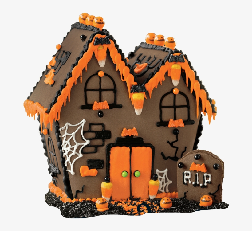Halloween House Vector Free Png Photo - Haunted Chocolate Cookie House Kit, transparent png download