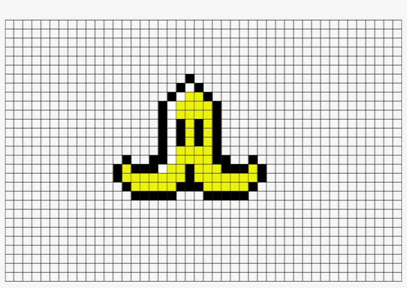 Mario Kart Banana Pixel Art - Pixel Art Mario Kart, transparent png download