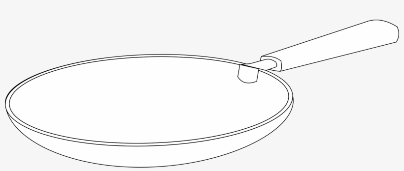 Frying Pan Black White - Black And White Frying Pan, transparent png download