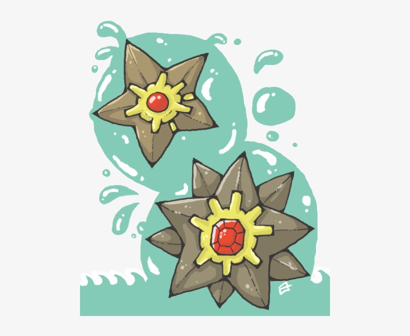 Staryu And Starmie - Starmie, transparent png download