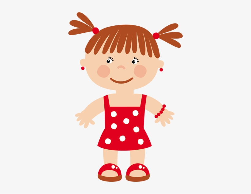 Cartoon Stickers, Fairy Tales, Baby Kids, Clip Art, - Tekening Meisje Met Kleedje, transparent png download