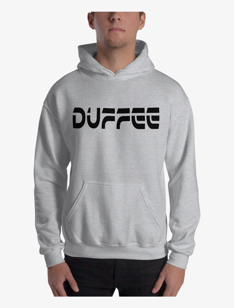 Image Of Duffee Hoodie With Black Design - Hoodie, transparent png download