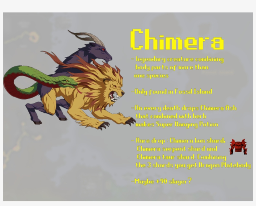 [suggestion] Chimera Boss - Lion With A Snake Tail, transparent png download