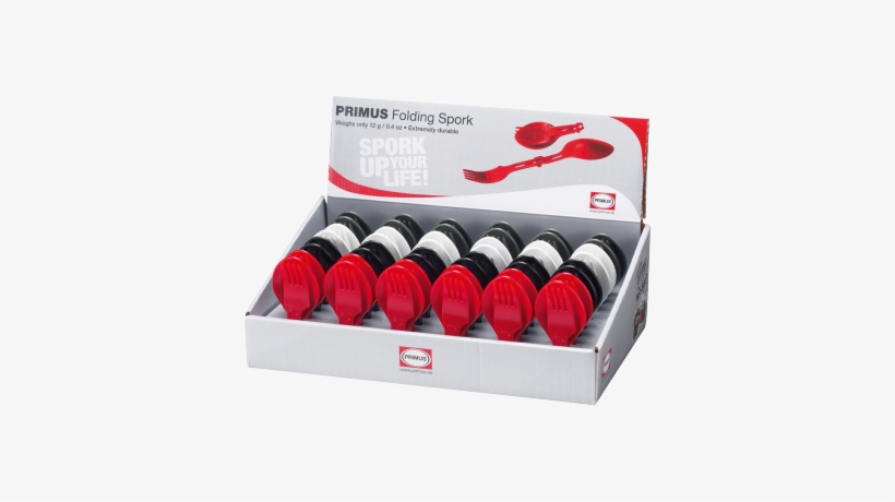 Foldable Spork Kempingové Nádobí - Primus Foldable Spork Box For Multi-colour Display, transparent png download